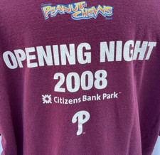 Philadelphia Phillies Baseball T-Shirt Opening Night 2008 SGA XL Gildan Retro