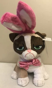 Easter Grumpy Cat Plush NWT Bunny Ears Bow Tie Stuffed Animal 17” - Picture 1 of 12
