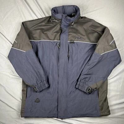 Vintage 90s Fila Snowboard Jacket Size XXL Navy/Black - Image 1 of 4