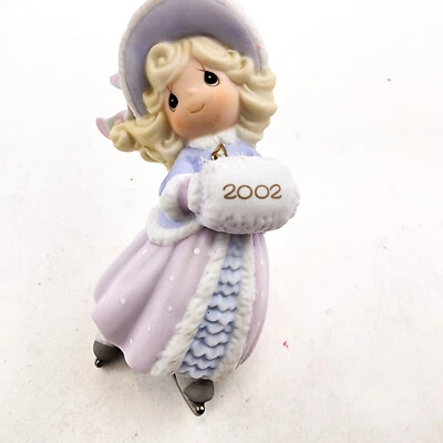 Precious Moments Ornament May Your Holidays Sparkle With Joy 2002 Ice Skating - Image 1 of 4