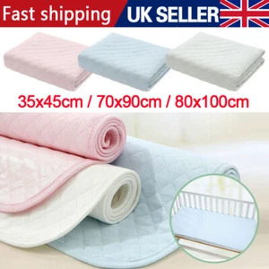 Washable Absorbent Incontinence Bed Pad Mats Sheet Mattress Reusable Protector . - Picture 1 of 16