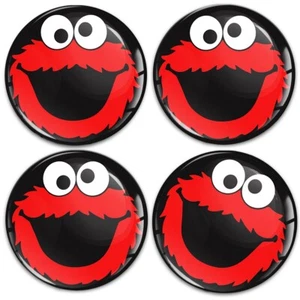 4 x 55 mm Silikon Aufkleber für Radmitte Mitte Nabe Kappen rot Monster - Bild 1 von 4
