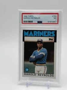 Harold Reynolds Seattle Mariners 1986 Topps #769 PSA 7 - Bild 1 von 2