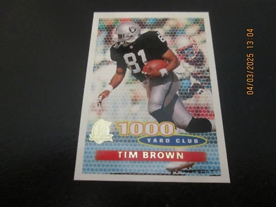 TIM BROWN RAIDERS 1996 TOPPS 40TH ANNIVERSARY 1000 YARD CLUB CARD #248 FREE SHIP - Image 1 of 2