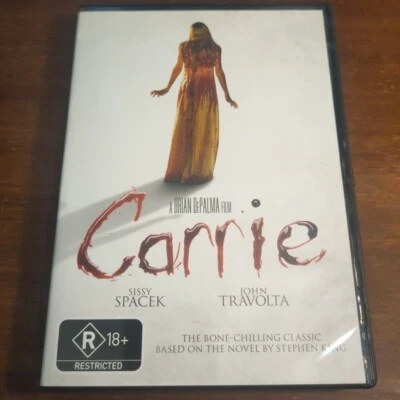 Libro Carrie Sissy Spacek John Travolta DVD R4 R18+ Película de Terror de Stephen King Foto 1 de 4