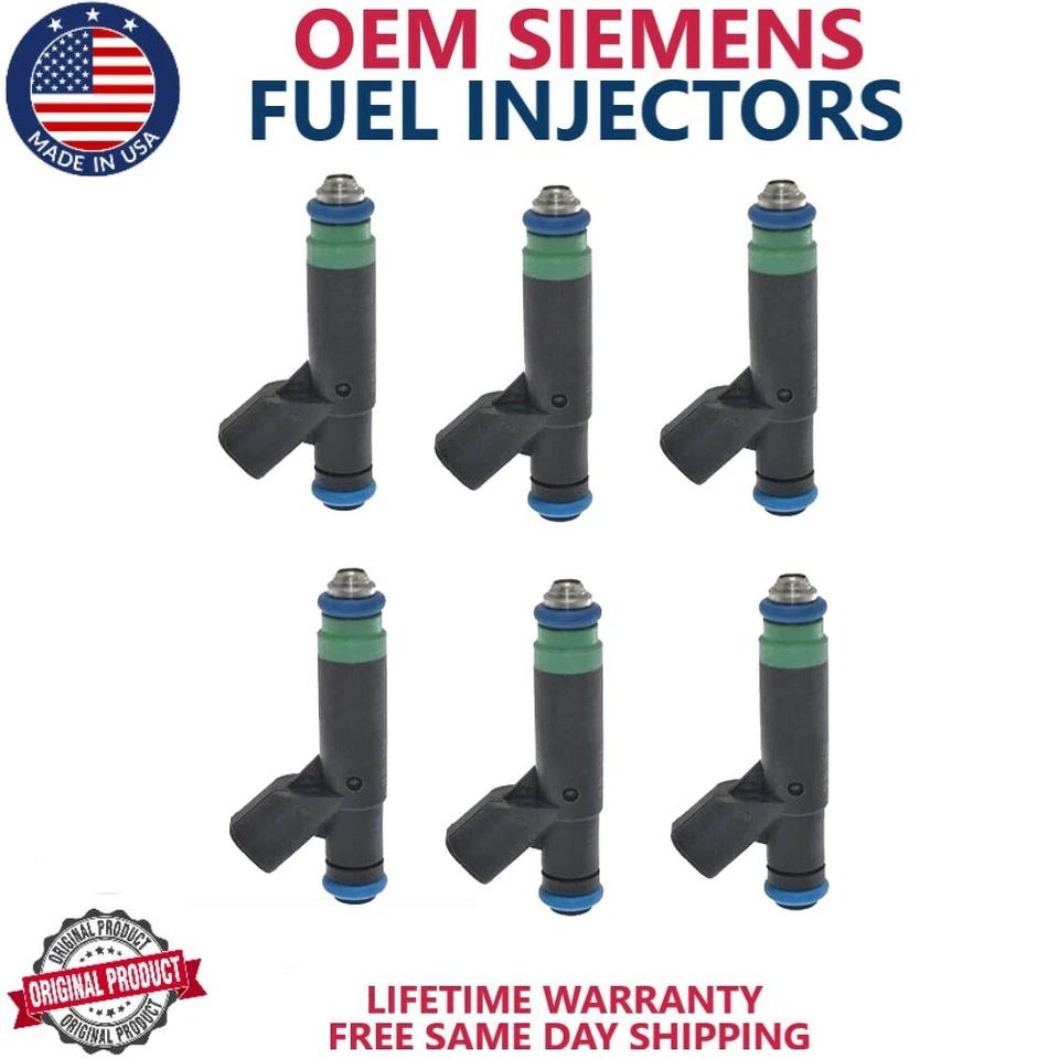 6x inyectores de combustible Siemens OEM PARA 00-2005 Ford Taurus Mercury 3,0 L V6 YF1E-F4C Foto 1 de 4