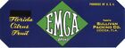 Original 1940S Crate Label Vintage Florida Emca Scarce Cocoa Citrus  Sullivan