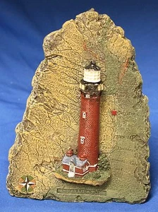 CURRITUCK NC. Vela FARO de American Lighthouse ~ 5"" X 6"" náutico - Imagen 1 de 1