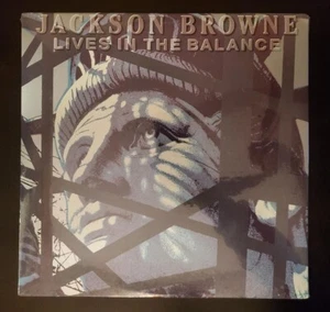 Jackson Browne *SEALED!* - "Lives In The Balance" 1986 Elektra VNTG Vinyl - Picture 1 of 2