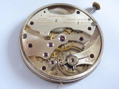 Высококачественные часы Ulysse Nardin Turler Zurich с 18 камнями с механизмом и стрелками работают - Изображение 1 из 4