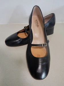 Status Italian designer stylish black leather Southby shoes size 40 - Picture 1 of 7