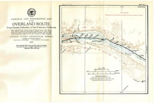 1915 US Geologic & Topographic Railroad Map Vroman to Dexter Nebraska - Picture 1 of 1