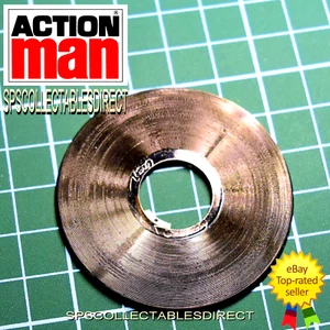 Action Man Vintage Palitoy Ultra Rare Black Record / Disc c1974-78 FREE POST UK - Picture 1 of 6
