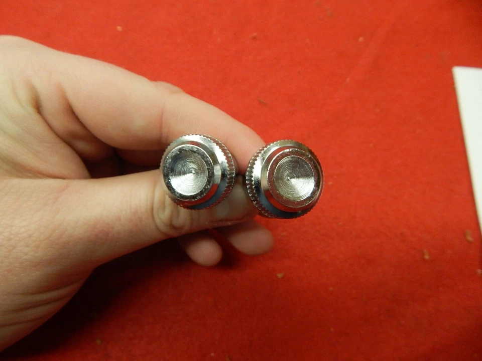 2 NOS 65 66 Ford Galaxie 500 XL LTD Country Sedan Radio Knobs #C5AZ-18817-B - Image 1 of 4