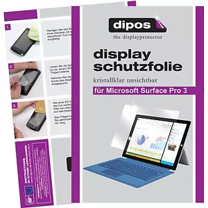 2x dipos Screen Protector for Microsoft Surface Pro 3 protection crystal clear - Picture 1 of 4