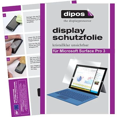 2x dipos Screen Protector for Microsoft Surface Pro 3 protection crystal clear - Image 1 of 4