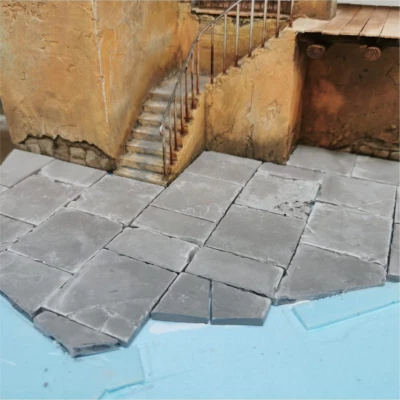 Fabrikboden grau in 1:35 - 100 Stück - Modellbau Landschaft Diorama Zubehör - Bild 1 von 4