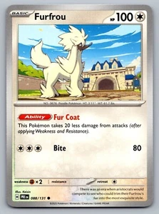 Pokemon TCG Prismatic Evolutions Furfrou #88 - Picture 1 of 2