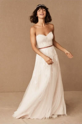 Vestido de novia BHLDN de geranio Willow By Waters talla 6 Foto 1 de 4