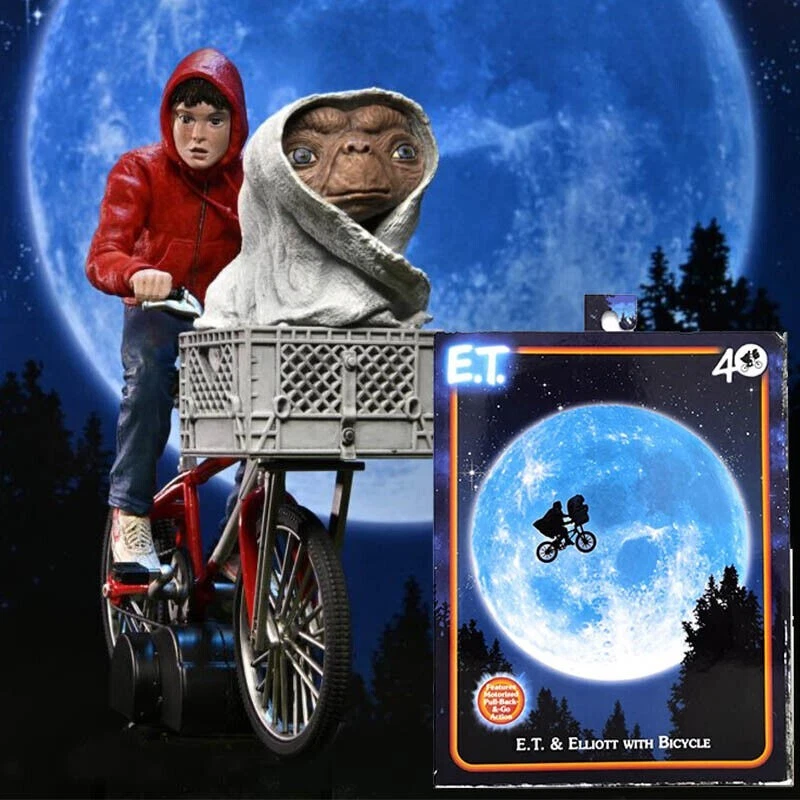 EBOND E.t. The Extra-terrestrial Action Figure Elliott & E.t. On Bicyc NECA 5065