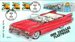  FDC Collins Hand painted #2908 Auto Tail Fin - Cadillac 59 Coil strip-presorted - Picture 1 of 1