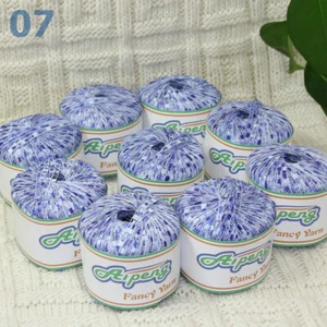 Sale New Lot of 9 Ballsx50g High-quality Nylon Ladder Track Knitting Yarn Blue - Picture 1 of 10