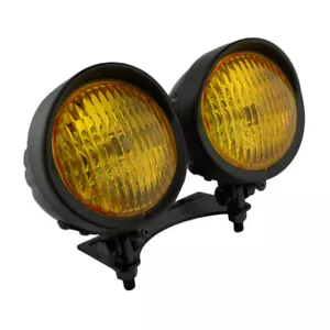 Lámpara Faro Doble 4.75" Doble (Amarillo) Ámbar Foco Moto - Imagen 1 de 10