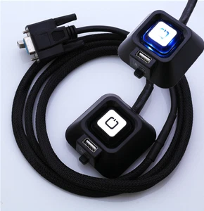 Computer PC Power Cable Button Switch USB2.0 Port HD AUDIO Port Sound Controller - Picture 1 of 12