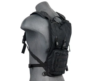 Lancer Tactical 2.5L Hydration Pack Backpack Bladder Storage Pouch Black CA-321B - Picture 1 of 2