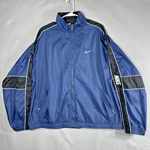 Cortavientos Nike para hombre azul negro blanco XL vintage - Imagen 1 de 8