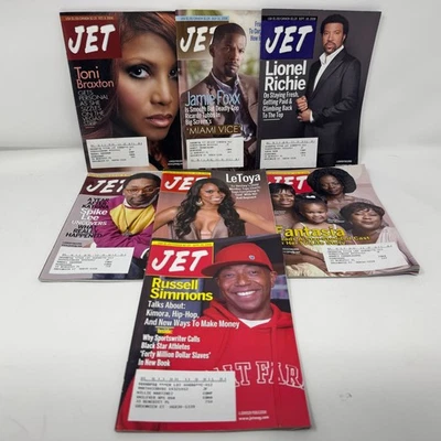 Vintage 2000’s JET MAGAZINE 2006 Lot of 7 - Toni Braxton, Jamie Foxx, Spike Lee - Image 1 of 2