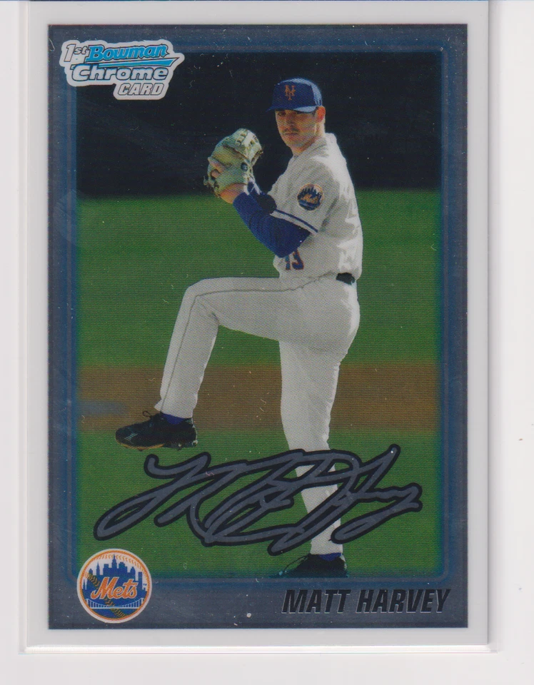 Matt Harvey 2010 第 1 代 Bowman Chrome 棒球卡 BDPP84 $1.00 航运大都会队 — 第 1/1 张图片