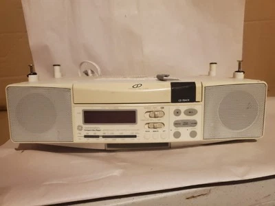 VTG GE Spacemaker Kitchen Under Cabinet AM FM Radio CD Player & Light 7-4290G - Image 1 of 3
