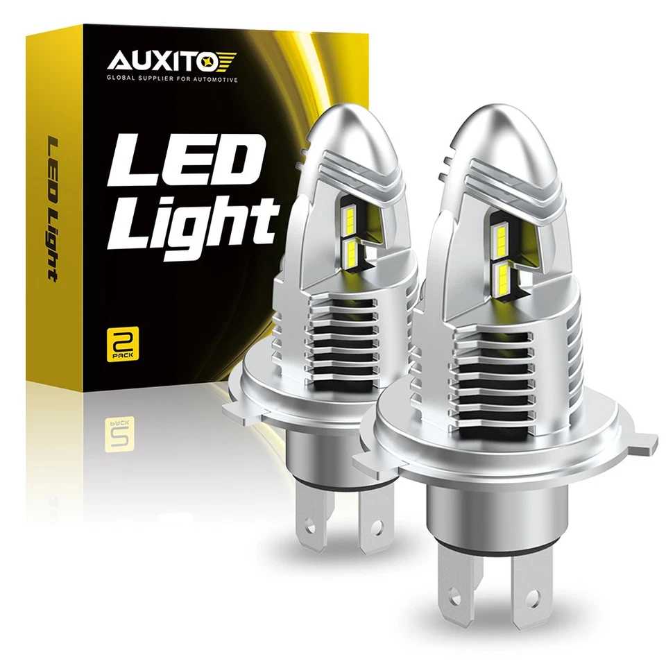 H4 9003 LED Headlight Bulbs Conversion Kit High Low Beam 6500K White Xenon Lamp Foto 1 de 4
