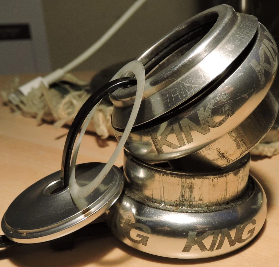 Chris King 1 1/8 英寸耳麦,银色 — 第 1/1 张图片