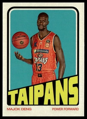 MAJOK DENG 2022-23 TOPPS NBL 1972 BASKETBALL TAIPANS #72-6 - Image 1 of 2