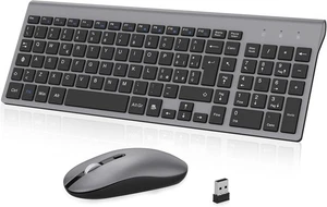 cimetech Tastiera e Mouse Wireless, Layout Italiano QWERTY, Ultra-Sottile CC026 - Foto 1 di 8