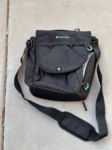 Columbia CrossBody Messenger Diaper Bag Unisex Black 12"x12"x6" - Picture 1 of 3