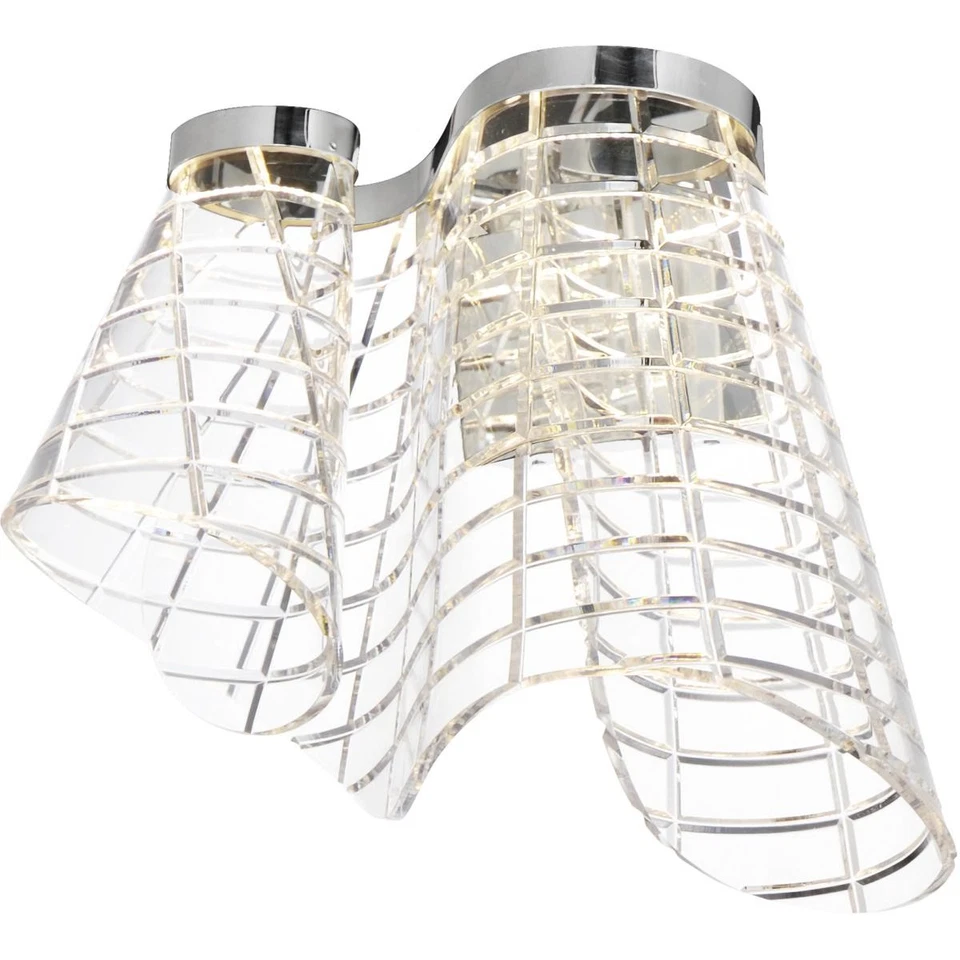 Aplique de pared ET2 iluminación contemporánea E24811-82 piezas tartán cromo pulido Foto 1 de 1