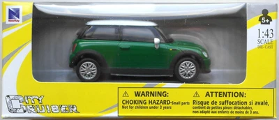 NewRay Mini Cooper grün/weiß 1:43 Neu/OVP Modellauto Auto Car BMW-Group PKW - Bild 1 von 4