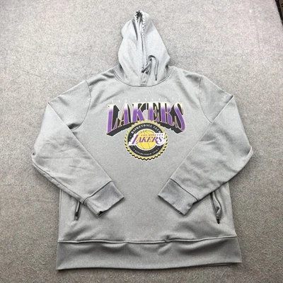 Sudadera con Capucha Grande NBA Baloncesto Pullover Sudadera Cremallera Los Angeles Lakers Para Hombre Foto 1 de 4