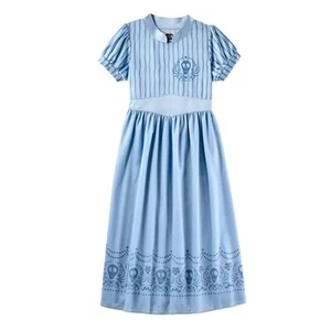 Beetlejuice Girls Silky Short Sleeve Nightgown Beetle Juice Gown 90311226 Blue S - Picture 1 of 7