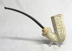 Rare HTF Antique M & T Hohr German Clay Pipe Bowl w/Stem VGC! - Picture 1 of 6