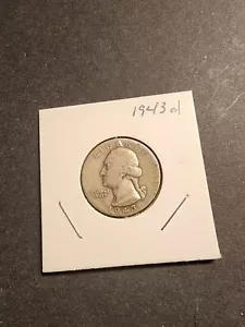1943d argento Washington Quarter!! Data difficile!! - Foto 1 di 4