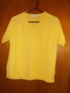 Top blouse XL 16 18 short sleeve yellow White Stag - Picture 1 of 1