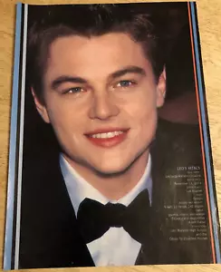 Leonardo DiCAPRIO de 1990 - página pin up de revista para adolescentes - Imagen 1 de 2