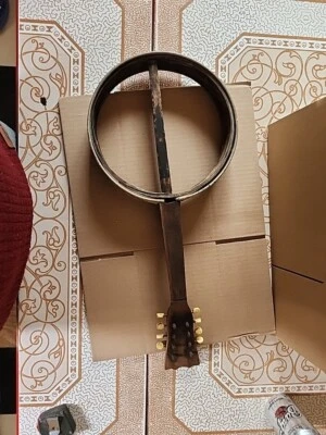 Vintage Wooden 8 String Mandolin Banjo Guitar 23 inch for parts repair wall art - Image 1 of 4