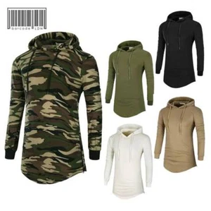 Longline Hoodie with Side Zips - Picture 1 of 7