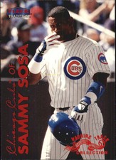1999 Fleer Tradition Warning Track Chicago Cubs Baseball Card #2 Sammy Sosa