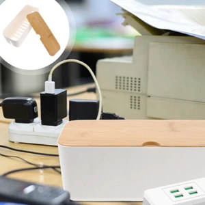 Power Cord Storage Box Organizer Bin Desk Hider Household Wire Container - Picture 1 of 12